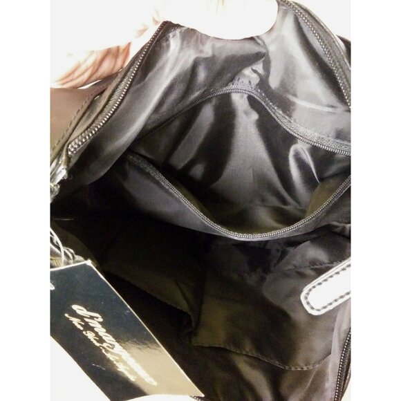 d'margeaux black leather Purse Handbag with adjustable strap  New with tags - Picture 9 of 10